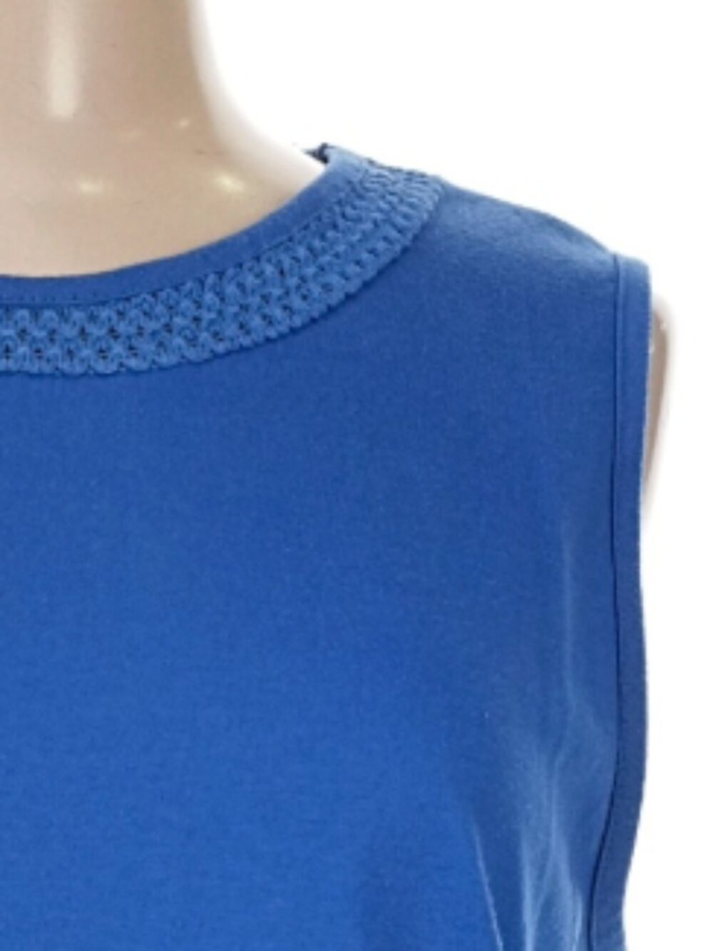 Jenny Boston Boutique Sleeveless Lightweight Tank Top in Royal Blue - Size Large - Picture 2 of 7